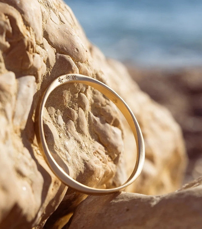 A gold bangle for women 